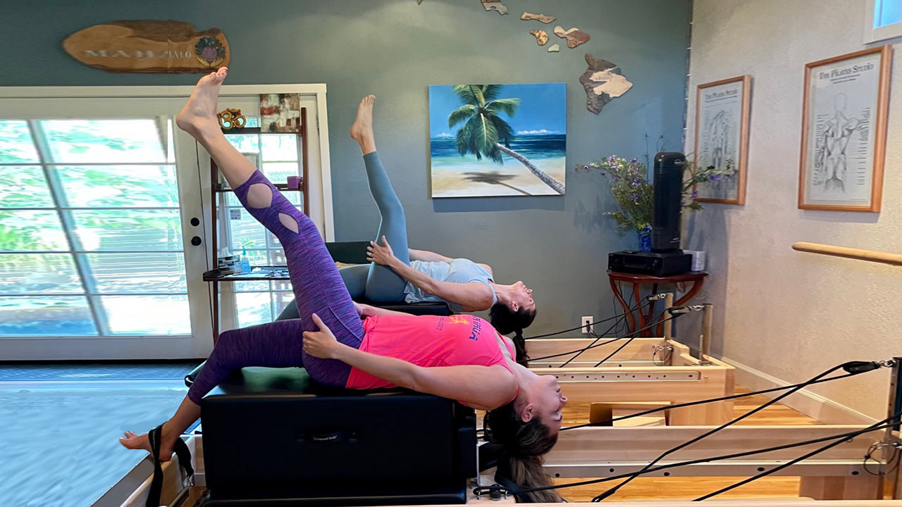 Pilates studio with two female